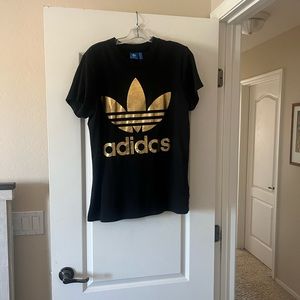 Addidas tee shirt with foil print